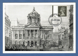 Großbritannien 1980  Mi.Nr. 829 , The Town Hall - Maximum Card - First Day Of Issue Liverpool 30.JAN 1980 - Maximumkarten (MC)