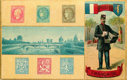 CARTE POSTALE  POSTE FRANCAISE (représentation De Timbres ) - Correos & Carteros