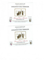 Lot 2 - AUTOCOLLANT Etiquette De Vin Alsace DOMAINES SCHLUMBERGER Gewurztraminer GRAND CRU KESSLER 1997-99 - Gewürztraminer