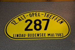 12e Alt OPEL Treffen Lindau Bodensee (D) 1983 - Plaques D'immatriculation