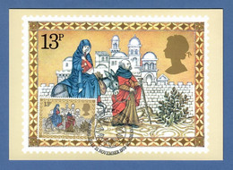 Großbritannien 1979 Mi.Nr. 815 , Christmas - Mary And Joseph - Maximum Card - First Day 21. November 1979 - Maximumkarten (MC)