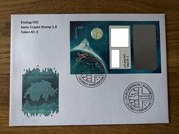 FDC Sonderblock / Special Block Swiss Crypto-Stamp Token ID3 - Blocks & Sheetlets & Panes
