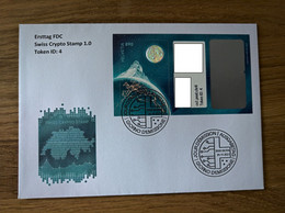 FDC Sonderblock / Special Block Swiss Crypto-Stamp Token ID4 - Blocks & Sheetlets & Panes