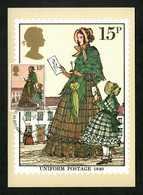 Großbritannien 1979  Mi.Nr. 807, Uniform Postage 1840 - Maximum Card - First Day 24. Oct 1979 - Maximumkarten (MC)