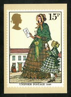 Großbritannien 1979  Mi.Nr. Sheet 2 (807) , Uniform Postage 1840 - Maximum Card - First Day 24. Oct 1979 - Maximumkarten (MC)