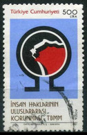 Turkey 1991 Mi 2933 O Symbolic Representation, International Symposium On The Protection Of Human Rights - Usati