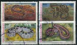 Turkey 1991 Mi 2938-2941 O, World Environment Day (Snakes) - Usati