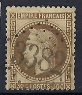 FRANCE Classique:  Le Y&T 30 Obl. GC 3382 (Seppois-le-Bas,TdB, Ind. 14) - 1863-1870 Napoléon III Con Laureles