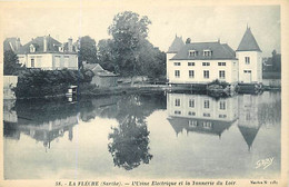 Delcampe - - Dpts Div.-ref-AZ494- Sarthe - La Flèche - Usine Electrique Et Tannerie - Tanneries - Usines- Industrie -edit Gaby N°58 - La Fleche