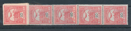 1909. Turul 10f Stamps From A Roll - Ongebruikt