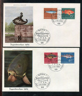 Bundesrepublik Deutschland / 1964 / Mi. 412-415 "Fische" FDC (1/841) - FDC: Covers