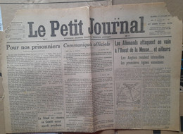 WWI Quotidien Le Petit Journal 1er  Juillet 1916  Les Allemands Attaquent A L'ouest De La Meuse - Le Petit Parisien