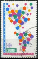 Turkey 1992 Mi 2948 O, Map Of America Stilized By Balloons | Discovery Of America | Europa CEPT - Oblitérés