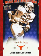► JOHN WESLEY JONES NCAA -  University Of Texas Football - 2011 Upper Deck - 2000-Hoy