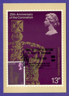 Großbritannien 1978 Mi.Nr. 768 , 25th Anniversary Of The Coronation - Maximum Card - First Day  31 May 1978 - Carte Massime