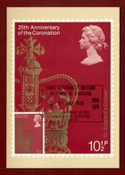 Großbritannien 1978 Mi.Nr. 766 , 25th Anniversary Of The Coronation - Maximum Card - First Day  31 May 1978 - Carte Massime