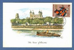 Großbritannien 1974  Mi.Nr. 656 , Edward Der Schwarze Prinz - Maximum Card - First Day Of Issue 10 July 1974 - Maximumkaarten