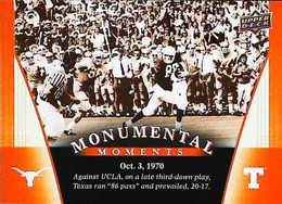► Monumental Momemts (1970)  University Of Texas Football - 2011 Upper Deck - 2000-Aujourd'hui
