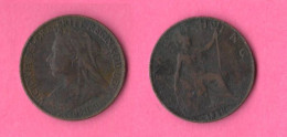 UK ONE FARTHING 1898 England Victoria Queen Britain Great Britain - Andere & Zonder Classificatie