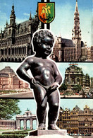 BELGIQUE SOUVENIR DE BRUXELLES MULTI VUES - Panoramische Zichten, Meerdere Zichten