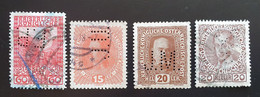 Österreich, Partie PERFIN Kaiserreich Verschiedene Gestempelt - Used Stamps