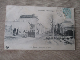 Delcampe - 63 RIOM FAUBOURG DE MOZAT ANIMEE - Riom