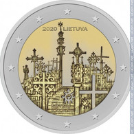 Lithuania 2 Euro, 2020 Hill Of Crosses Unc - Litouwen