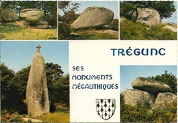 TREGUNC - 1 Cpm + 1 Cpa - Ses Monuments Mégalithiques, Coiffe De Mousseline - Sizun