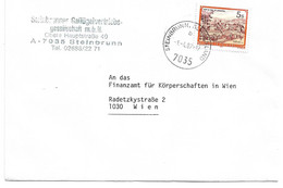 2002n: Heimatbeleg Geflügelvertrieb 7035 Breitenbrunn Gelaufen 1987 - Eisenstadt