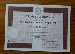 BMH - Bank Mees & Hope NV - Den Haag - 1986 - Bank & Insurance