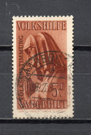 SARRE   N° 195   OBLITERE   COTE  52.00€    PLEBISCITE 1935  OEUVRES POPULAIRES - Used Stamps