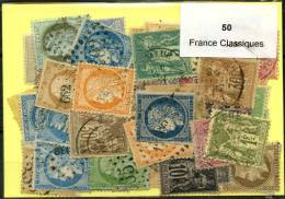 Lot De Timbres De France Classique (50 Differents) - Collections
