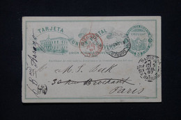URUGUAY - Entier Postal De Mercedes Pour Paris En 1887 - L 114480 - Uruguay