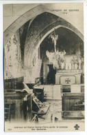 CPA Croquis De Guerre 1914 - Intérieur De L'Eglise Sainte Claire Après Le Passage Des Barbares - War 1914-18