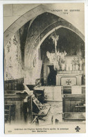 CPA Croquis De Guerre 1914 - Intérieur De L'Eglise Sainte Claire Après Le Passage Des Barbares - Guerre 1914-18