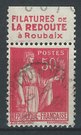 PP-/-042- N° 283a TYPE I, OBL. PUB " FILATURES LA REDOUTE  " ,VOIR IMAGES POUR DETAILS, IMAGE DU VERSO SUR DEMANDE, - Used Stamps