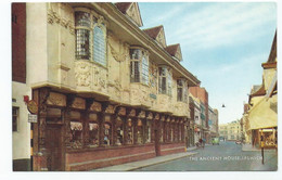 Postcard Suffolk Ipswich Ancient House Unused Salmon - Ipswich