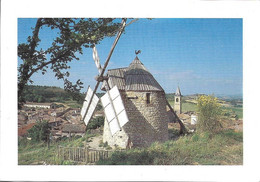 MOULIN A VENT + Carte Postale Neuve : LAUTREC - Vue Sur Le Village + Photo Emile FARENC - S.I. Lautrec - Lautrec