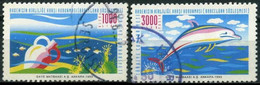 Turkey 1993 Mi 3002-3003 O, Protection Of Mediterranean Sea, Amphora On Sea Floor | Dolphin Jumping - Usados