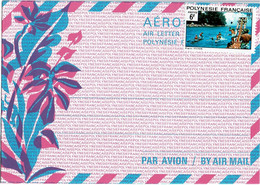REF BR39 - POLYNESIE FRANCAISE - AEROGRAMME N°1 20F AVEC TPM 6F NEUF - Aerogramas