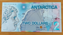 Antarctica (South Pole) 2007 - Two Dollars ‘James Clark Ross’ - UNC - Other - America