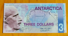 Antarctica (South Pole) 2008 - Three Dollars ‘King Haakon VII’ - UNC - Sonstige – Amerika