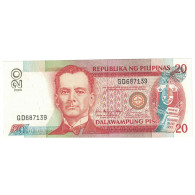 Billet, Philippines, 20 Piso, Undated (1986-94), KM:170a, NEUF - Philippines