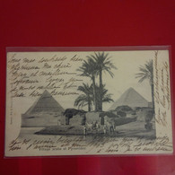 VILLAGE ARABE ET PYRAMIDES CARTE MAXIMUM - Piramidi