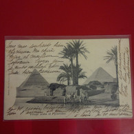 VILLAGE ARABE ET PYRAMIDES CARTE MAXIMUM - Pyramides