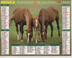 Almanach Du Facteur, Calendrier De La Poste, 1999 : Côte D'Or: Les Chevaux - Grand Format : 1991-00