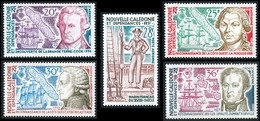 NOUV.-CALEDONIE 1974 - Yv. PA 154 à 158 **   Cote= 37,50 EUR - Grands Navigateurs (5 Val.)  ..Réf.NCE26835 - Unused Stamps