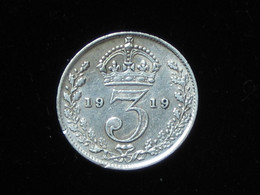 Grande Bretagne  - 3 Pence 1919  VICTORIA - Great Britain  ***** EN ACHAT IMMEDIAT ***** - Otros & Sin Clasificación
