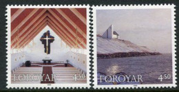 FAEROE IS. 1998 Christmas: Frederik Church  MNH / **.  Michel 345-46 - Faroe Islands