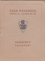 Portugal -  Alcacer Do Sal   -Passaport  Casa Avaneza       Dezembro  1954 - Portugal